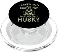 Ho chiesto a Dio un vero Amico, così mi ha mandato un Husky Dog PopSockets PopGrip per MagSafe