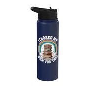 Ho chiuso il mio libro per questa lettura libro divertente Stainless Steel Insulated Water Bottle