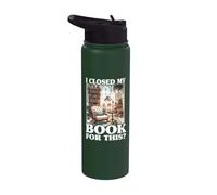 Ho chiuso il mio libro per questo amante dei libri di topi di biblioteca Stainless Steel Insulated Water Bottle
