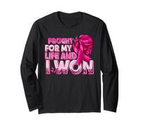 Ho combattuto per la mia vita e ho vinto la consapevolezza del cancro al seno Maglia a Manica