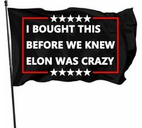 Ho comprato questa bandiera anti-Elon Musk prima che sapessimo che Elon era pazzo, con occhielli in ottone, 3x5 piedi, bandiera in poliestere per esterni