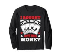 Ho comprato Questo Divertente Gioco D'Azzardo di Poker Giocando per Uomini Donne Maglia a Manica