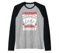 Ho comprato Questo Divertente Gioco D'Azzardo di Poker Giocando per Uomini Donne Maglia con Maniche Raglan