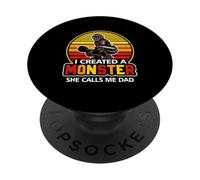 Ho creato un mostro Lei mi chiama papà Catcher Softball Dad PopSockets PopGrip Adesivo