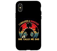 Ho creato un mostro Lei mi chiama papà Funny Festa del papà Custodia per iPhone X/XS