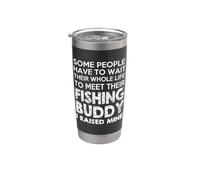 Ho cresciuto il mio compagno di pesca Funny Fisherman Dad Bicchiere termico in acciaio inox doppia parete