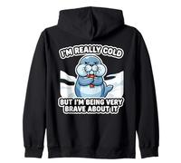 Ho Davvero Freddo ma Sono Molto Coraggioso, Funny Walrus Felpa con Cappuccio