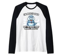 Ho Davvero Freddo ma Sono Molto Coraggioso, Funny Walrus Maglia con Maniche Raglan
