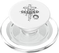 Ho deciso cristiano con croce battesimo fede PopSockets PopGrip per MagSafe