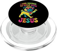 Ho deciso di camminare con Gesù - Funny Dog Christian PopSockets PopGrip per MagSafe