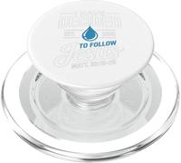 Ho deciso di seguire il battesimo di Gesù Versetto della Bibbia cristiana PopSockets PopGrip per MagSafe