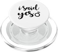 Ho detto Sì Fidanzamento abbinato Appena sposato Bachelorette PopSockets PopGrip per MagSafe