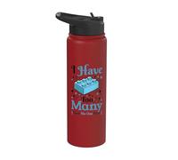 Ho detto troppi, nessuno, Brick Building Block Builder Stainless Steel Insulated Water Bottle