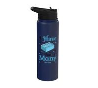 Ho detto troppi, nessuno, Brick Building Block Builder Stainless Steel Insulated Water Bottle
