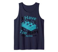 Ho Detto troppi, Nessuno ha Detto Building Brick Building Builder Canotta