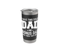 Ho due titoli Papà E Bonus Papà E I Rock Entrambi Bicchiere termico in acciaio inox doppia parete