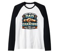 Ho Due titoli: papà e Nonno e li Amo Entrambi Divertenti Maglia con Maniche Raglan