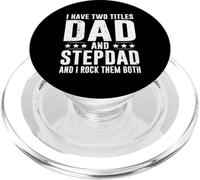 Ho due titoli papà e patrigno divertente festa del papà PopSockets PopGrip per MagSafe