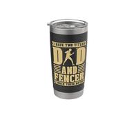 Ho Due Titoli Papà E Scherma Passione Spade Lunghe Scherma Bicchiere termico in acciaio inox doppia parete