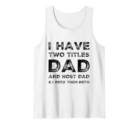 Ho Due titoli papà Host papà Festa Padri Giorno Barzellette Canotta