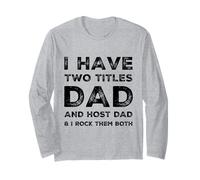 Ho Due titoli papà Host papà Festa Padri Giorno Barzellette Maglia a Manica