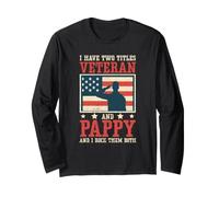 Ho Due titoli Veteran e Pappy e li Ho spinti Entrambi negli Stati Uniti Maglia a Manica