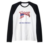 Ho Due titoli Veteran e Pappy e li Ho spinti Entrambi negli Stati Uniti Maglia con Maniche Raglan