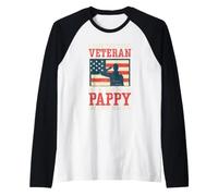 Ho Due titoli Veteran e Pappy e li Ho spinti Entrambi negli Stati Uniti Maglia con Maniche Raglan