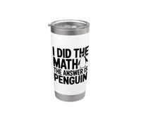 Ho fatto i conti La risposta è Penguin Funny Bicchiere termico in acciaio inox doppia parete