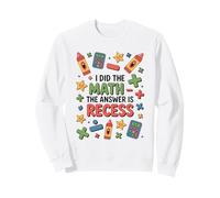 Ho Fatto la Matematica La Risposta è Divertimento Scolastico ricreativo Felpa