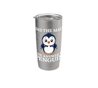 Ho fatto la matematica La risposta è pinguino divertente insegnante di matematica Bicchiere termico in acciaio inox doppia parete