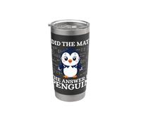 Ho fatto la matematica La risposta è pinguino divertente insegnante di matematica Bicchiere termico in acciaio inox doppia parete