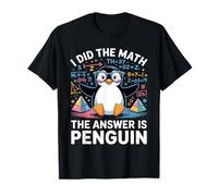 Ho Fatto Matematica La Risposta è Penguin Funny Penguin Lover Maglietta