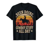 Ho Fatto roba da Cowboy Tutto Il Giorno Cowgirl Farm Rancher Ranch Maglietta
