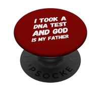 Ho fatto un test del DNA e Dio è mio padre cristianesimo Cristo PopSockets PopGrip Adesivo
