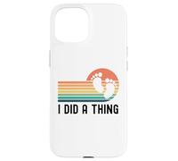 Ho fatto una cosa divertente annuncio di gravidanza carino bambino rivelare Custodia per iPhone 15