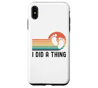 Ho fatto una cosa divertente annuncio di gravidanza carino bambino rivelare Custodia per iPhone XS Max