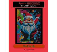 Ho Ho Ho: A Colorful Christmas Color by Number Book - Premium paper