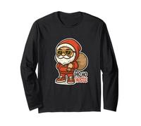 Ho Ho Ho Hustle Babbo Natale Urbano Maglia a Manica
