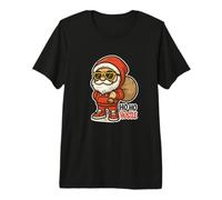 Ho Ho Ho Hustle Babbo Natale Urbano Maglietta Premium