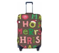 Ho Ho Ho Merry Christmas - Coperture elastiche per valigie da viaggio, 45-81 cm, Nero , M