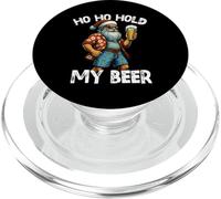 Ho Ho Hold My Beer Divertente Babbo Natale Bere Natale a luglio PopSockets PopGrip per MagSafe