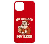 Ho Ho Hold My Drink Funny Santa Drinking Christmas Costume Custodia per iPhone 15 Plus