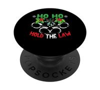 Ho Ho Hold The Law Santa Police Christmas PopSockets PopGrip Adesivo