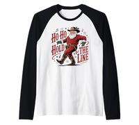 Ho Ho Hold The Line Dance Dancing Love Christmas Line Dance Maglia con Maniche Raglan