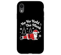 Ho Ho Hold The Plank, allenamento natalizio, divertente palestra natalizia Custodia per iPhone XR