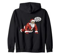 Ho Ho Hold The Plank Babbo Natale Allenamento Felpa con Cappuccio