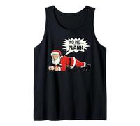 Ho Ho Hold The Plank Christmas Santa Workout Funny Gym Retro Canotta