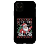 Ho Ho Holland Santa Claus Xmas Netherlands Ugly Christmas Custodia per iPhone 11