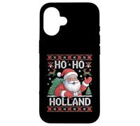 Ho Ho Holland Santa Claus Xmas Netherlands Ugly Christmas Custodia per iPhone 16